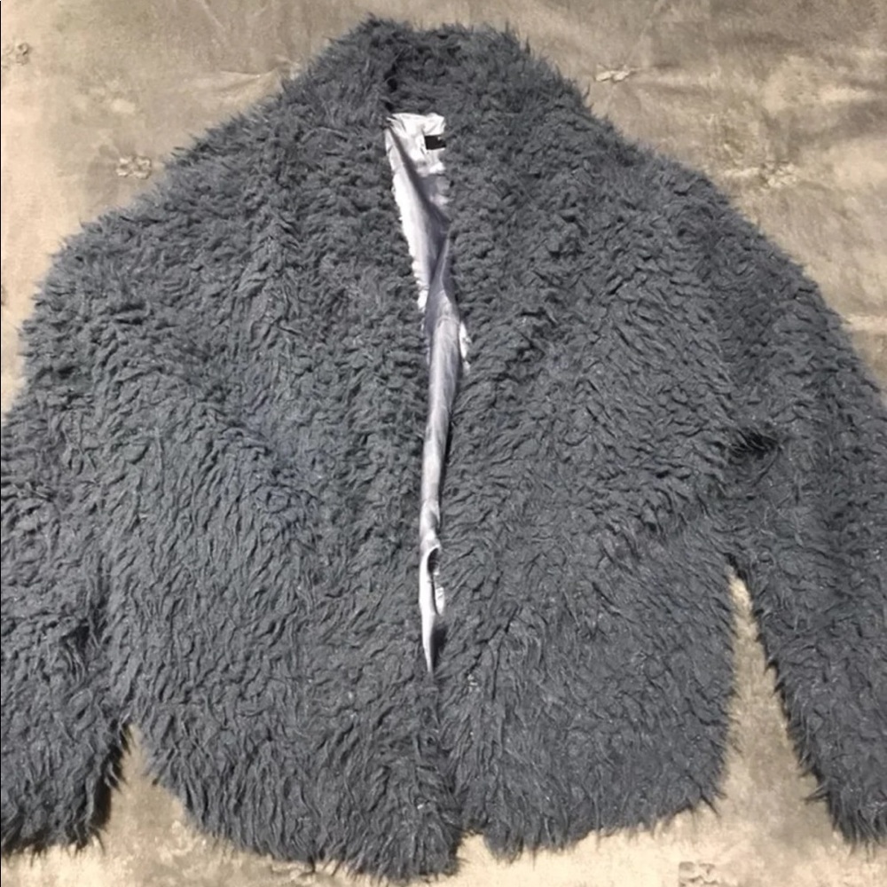 Fluffy Faux Fur Coat